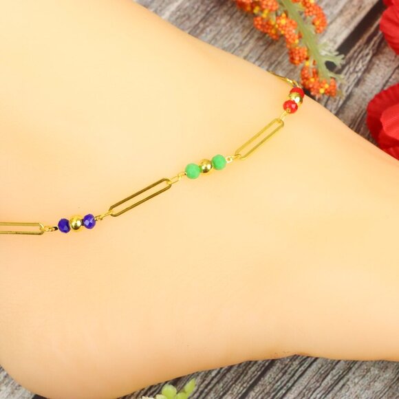 "Elegant Handmade Anklet – Delicate Jewelry for Women, MAR091148 - Picture 2 of 10